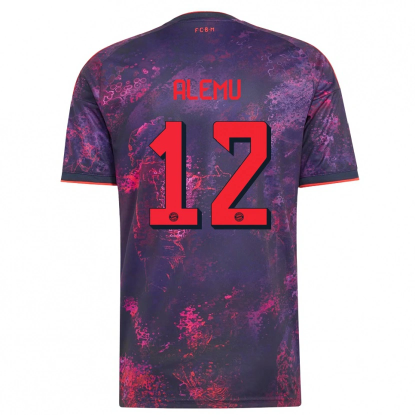 Danxen Heren Liul Alemu #12 Paars Rood Thuisshirt Derde Tenue 2026/27 T-Shirt België