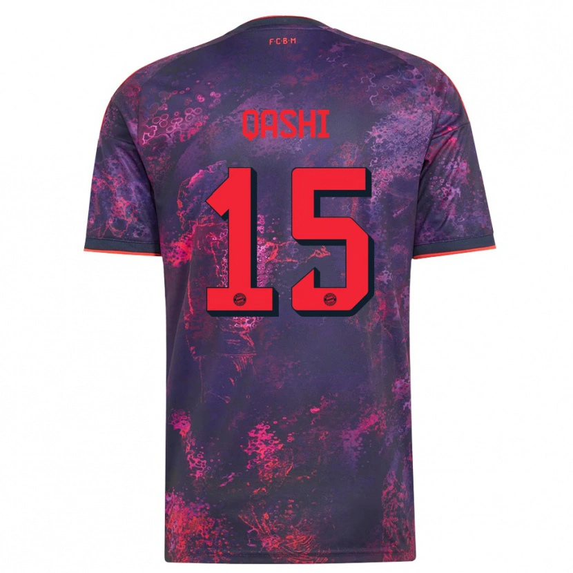 Danxen Heren Yousef Qashi #15 Paars Rood Thuisshirt Derde Tenue 2026/27 T-Shirt België