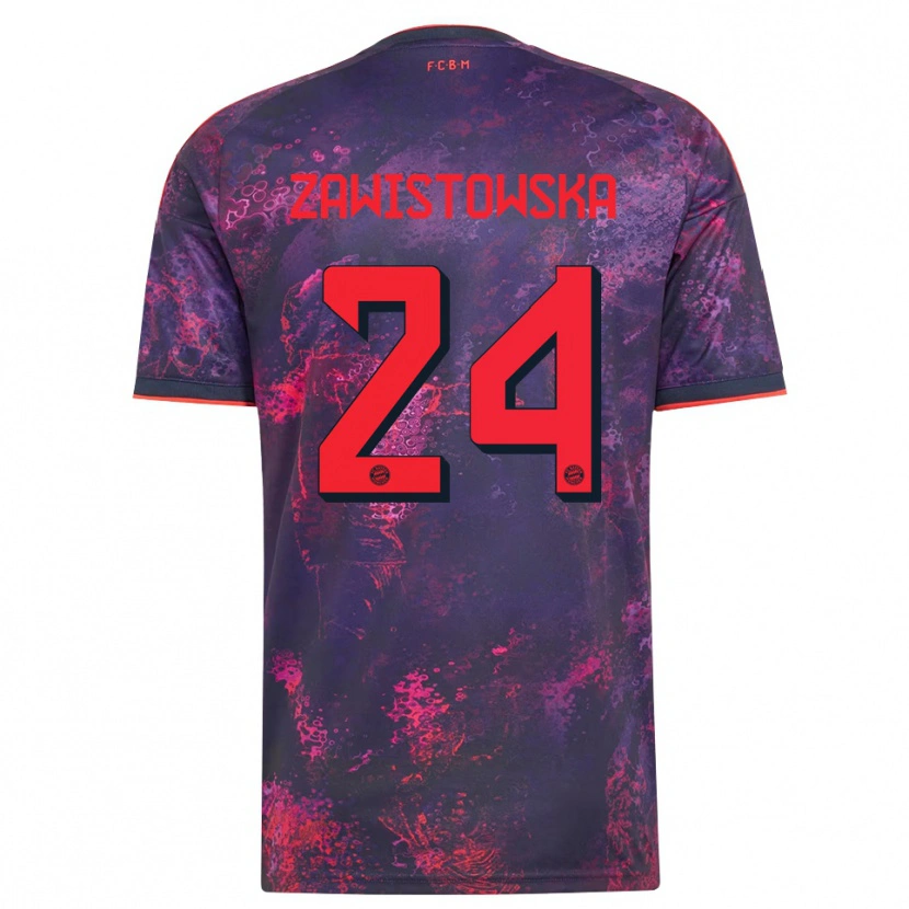 Danxen Heren Weronika Zawistowska #24 Paars Rood Thuisshirt Derde Tenue 2026/27 T-Shirt België