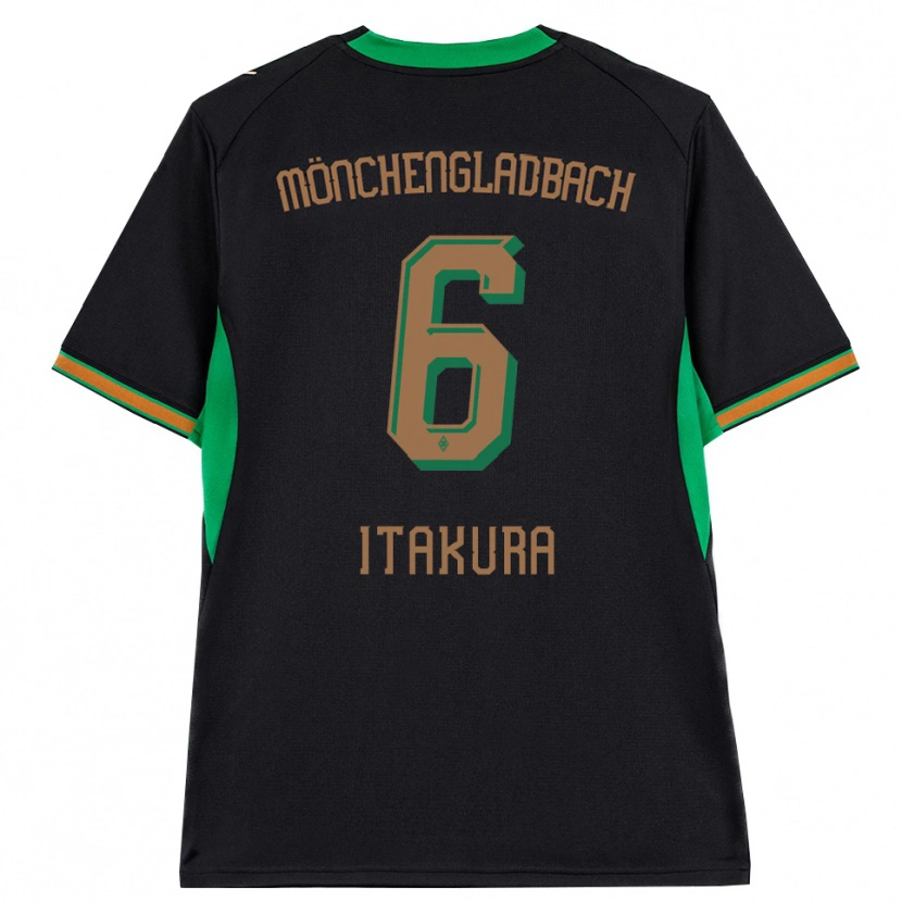 Danxen Dames Ko Itakura #6 Zwart Oranje Groen Bruin Uitshirt Uittenue 2026/27 T-Shirt België