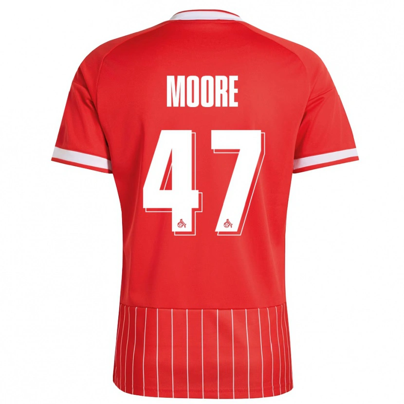 Danxen Dames Mikey Moore #47 Rood Wit Groen Uitshirt Uittenue 2026/27 T-Shirt België