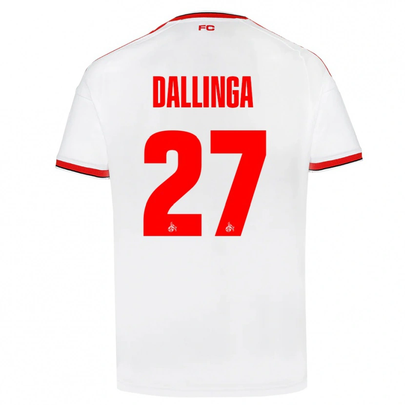 Danxen Dames Thijs Dallinga #27 Wit Rood Zwart Thuisshirt Thuistenue 2026/27 T-Shirt België