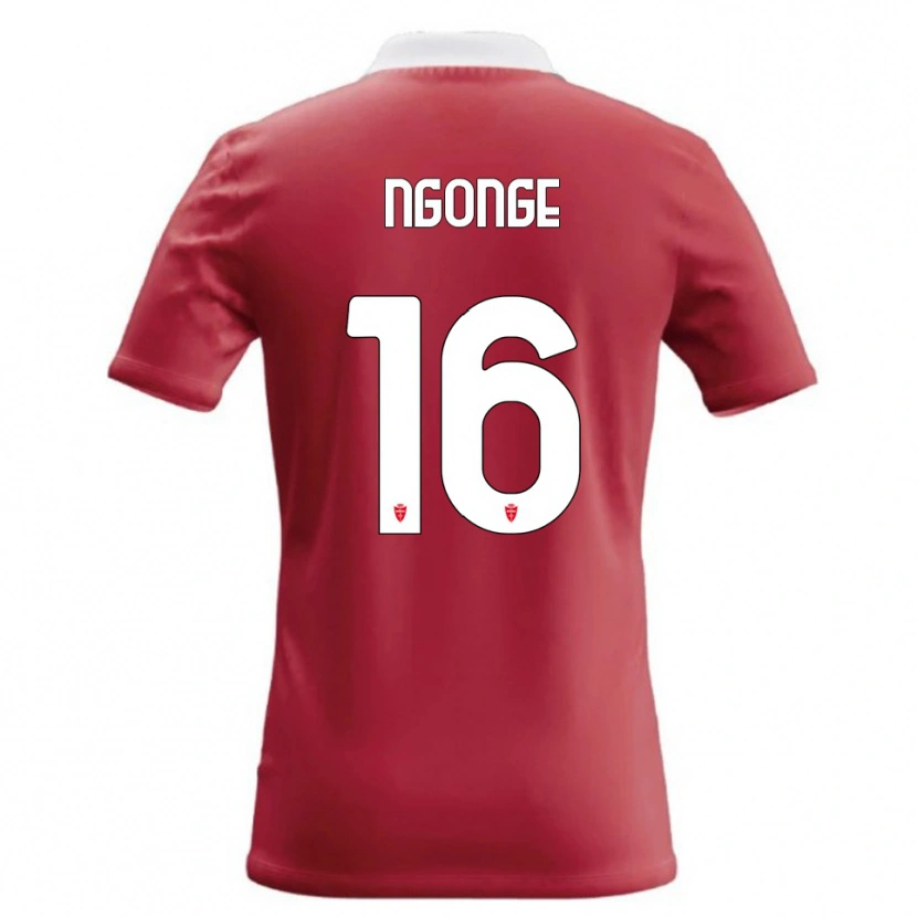 Danxen Dames Cyril Ngonge #16 Rood Wit Thuisshirt Thuistenue 2026/27 T-Shirt België
