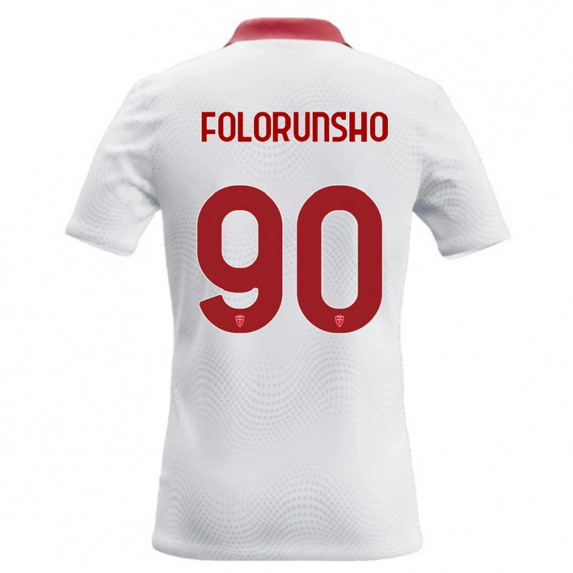 Danxen Dames Michael Folorunsho #90 Wit Rood Uitshirt Uittenue 2026/27 T-Shirt België