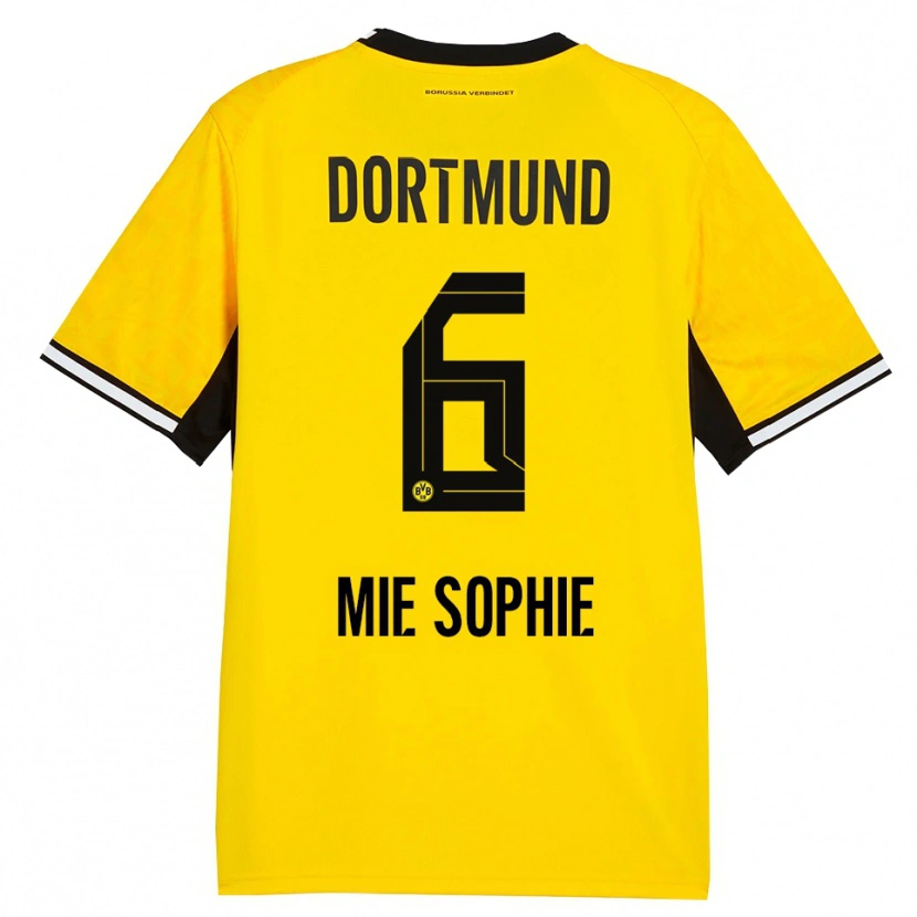 Danxen Dames Sando Mie Sophie #6 Geel Zwart Wit Thuisshirt Thuistenue 2026/27 T-Shirt België