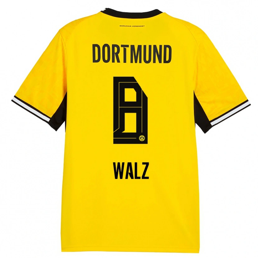Danxen Dames Vasco Walz #8 Geel Zwart Wit Thuisshirt Thuistenue 2026/27 T-Shirt België