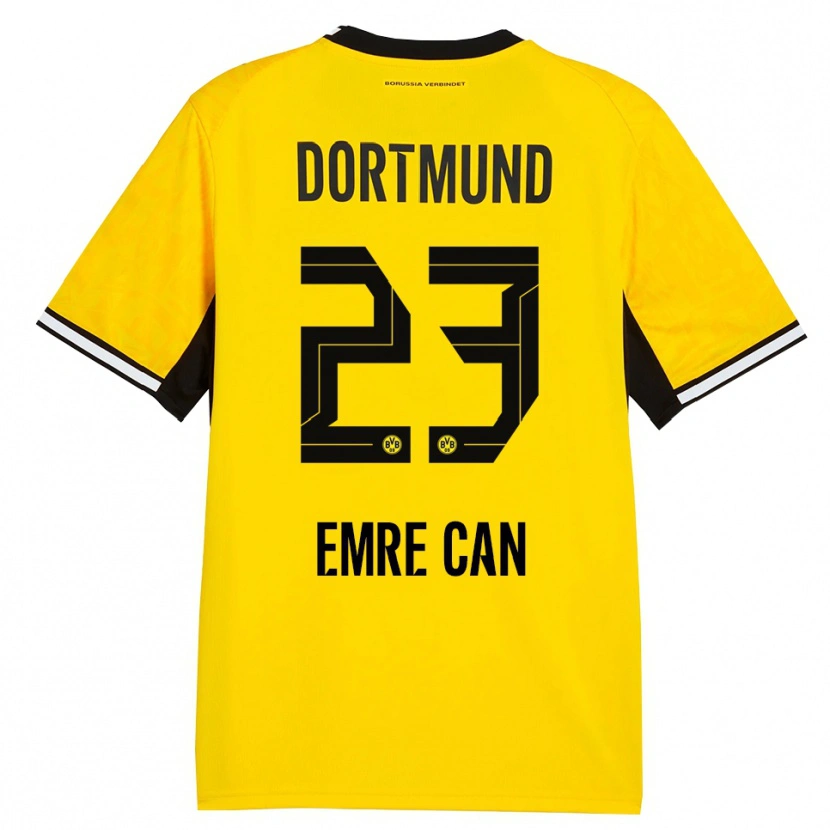 Danxen Dames Emre Can #23 Geel Zwart Wit Thuisshirt Thuistenue 2026/27 T-Shirt België