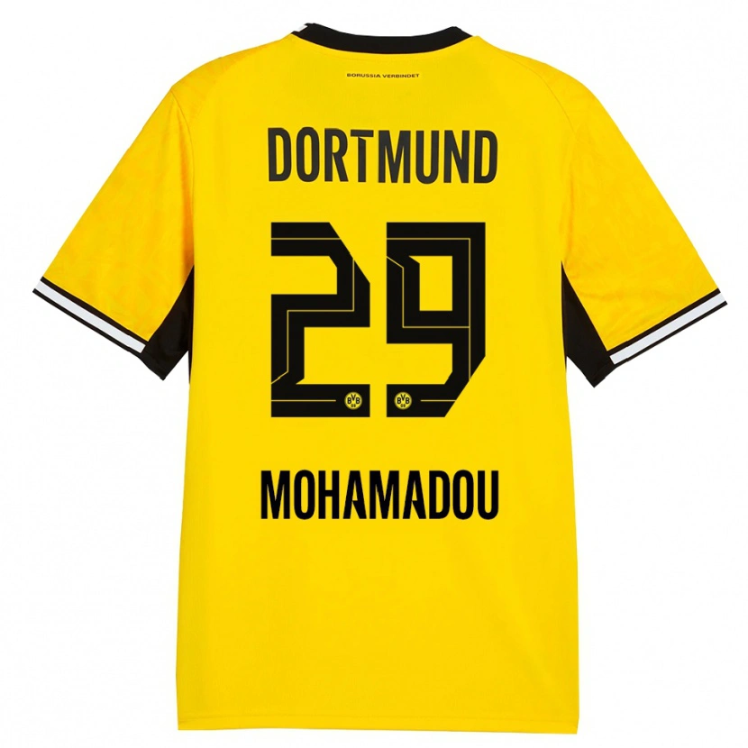 Danxen Dames Hamzath Mohamadou #29 Geel Zwart Wit Thuisshirt Thuistenue 2026/27 T-Shirt België