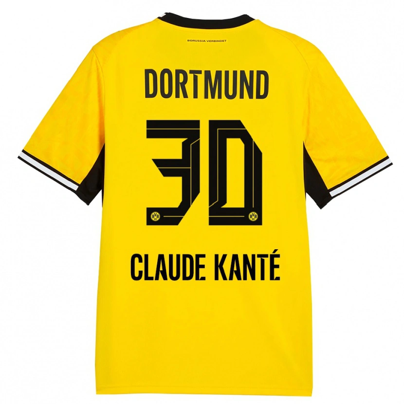 Danxen Dames Liam Claude Kanté #30 Geel Zwart Wit Thuisshirt Thuistenue 2026/27 T-Shirt België
