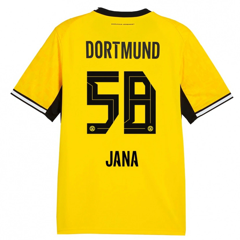 Danxen Dames Nordberg Jana #58 Geel Zwart Wit Thuisshirt Thuistenue 2026/27 T-Shirt België