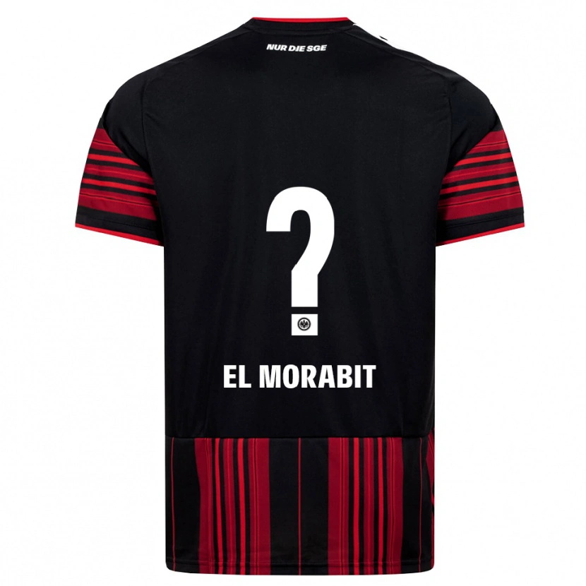 Danxen Dames Anas El Morabit #0 Zwart Rood Wit Thuisshirt Thuistenue 2026/27 T-Shirt België