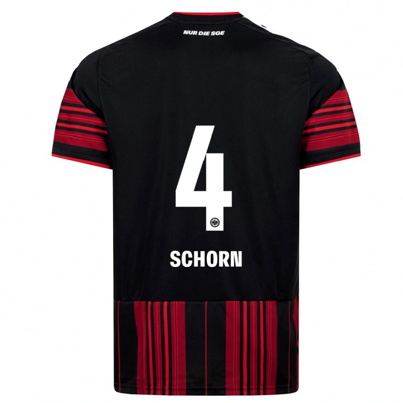 Danxen Dames Moritz Schorn #4 Zwart Rood Wit Thuisshirt Thuistenue 2026/27 T-Shirt België