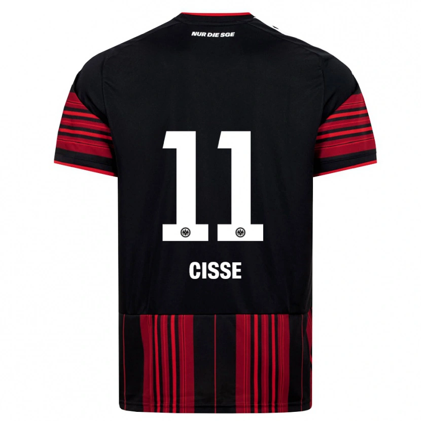 Danxen Dames Cherif Cisse #11 Zwart Rood Wit Thuisshirt Thuistenue 2026/27 T-Shirt België
