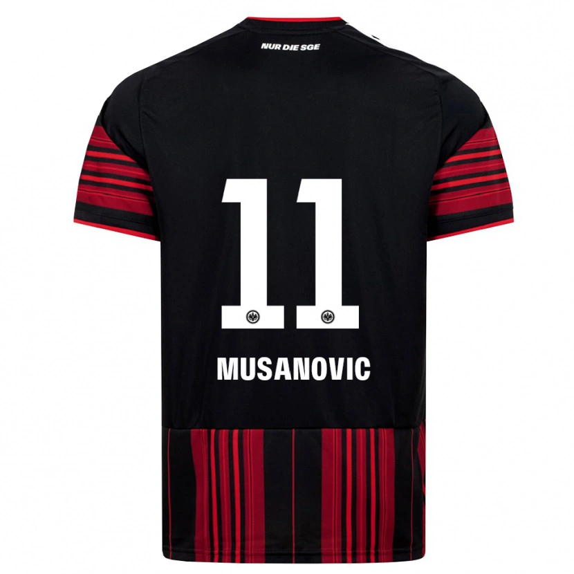 Danxen Dames Haris Musanovic #11 Zwart Rood Wit Thuisshirt Thuistenue 2026/27 T-Shirt België