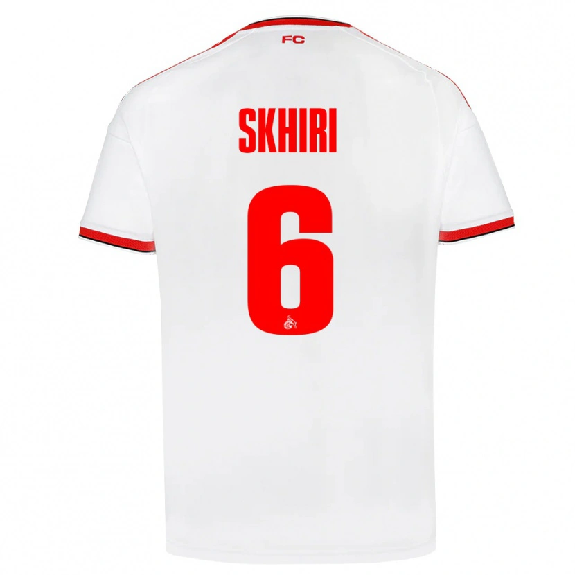 Danxen Dames Ellyes Skhiri #6 Wit Rood Zwart Thuisshirt Thuistenue 2026/27 T-Shirt België