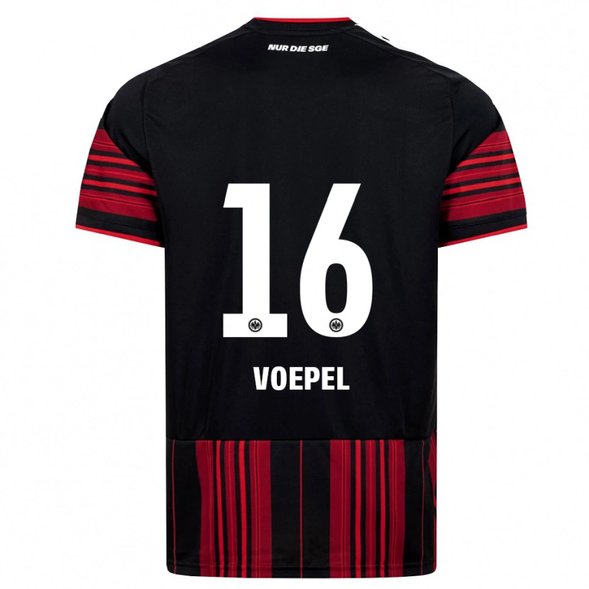 Danxen Dames Lukas Voepel #16 Zwart Rood Wit Thuisshirt Thuistenue 2026/27 T-Shirt België