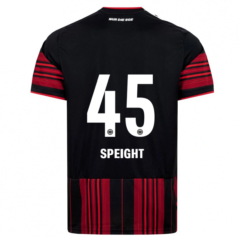 Danxen Dames Benjamin Speight #45 Zwart Rood Wit Thuisshirt Thuistenue 2026/27 T-Shirt België