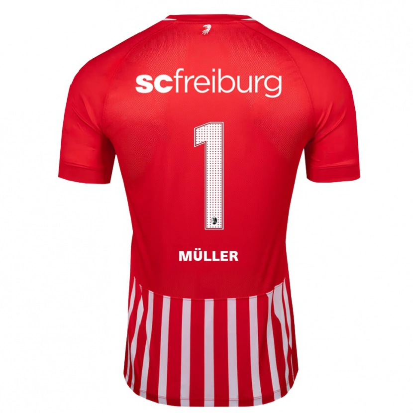 Danxen Dames Phillip Müller #1 Rood Wit Zwart Thuisshirt Thuistenue 2026/27 T-Shirt België