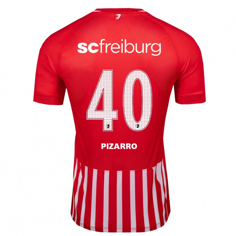 Danxen Dames Théodore Pizarro #40 Rood Wit Zwart Thuisshirt Thuistenue 2026/27 T-Shirt België