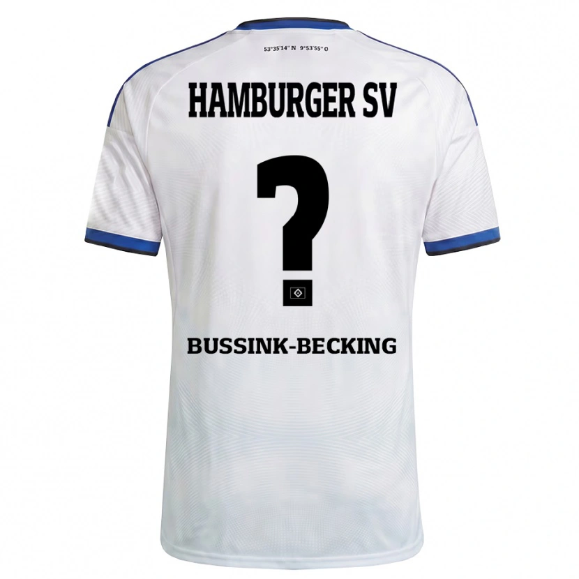 Danxen Dames Piet-Luis Bussink-Becking #0 Wit Zwart Blauw Thuisshirt Thuistenue 2026/27 T-Shirt België