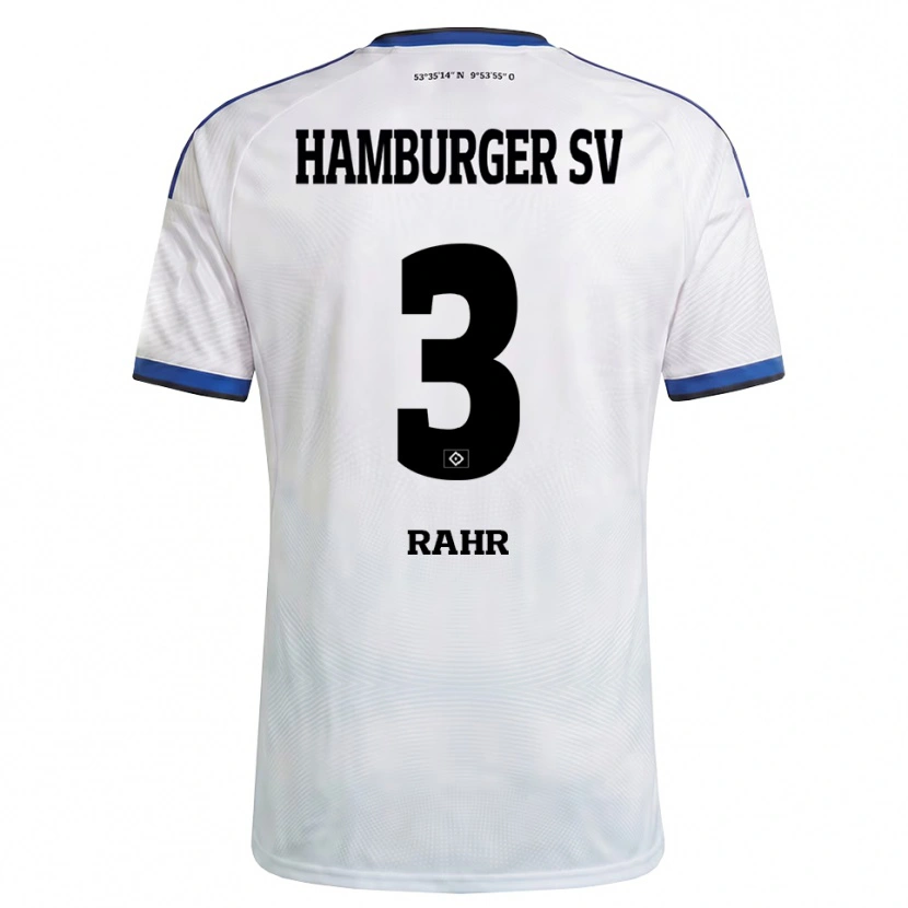 Danxen Dames Calvin Rahr #3 Wit Zwart Blauw Thuisshirt Thuistenue 2026/27 T-Shirt België