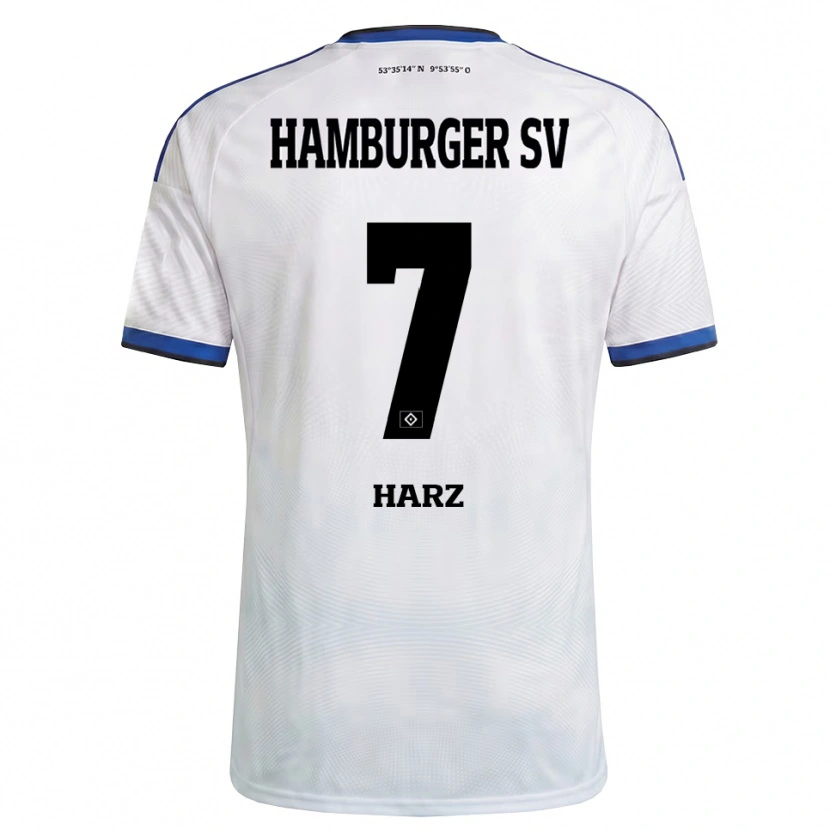 Danxen Dames Theo Harz #7 Wit Zwart Blauw Thuisshirt Thuistenue 2026/27 T-Shirt België