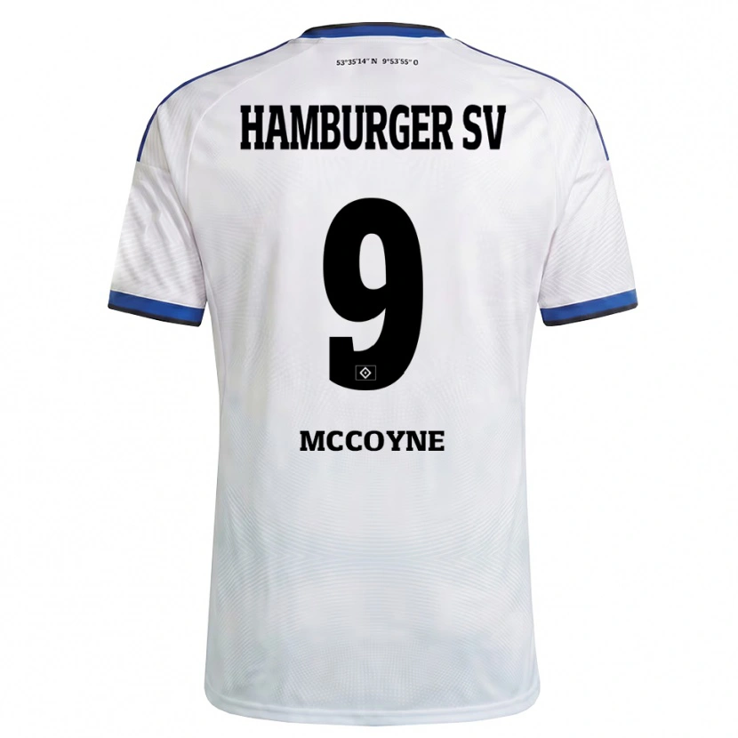 Danxen Dames Sherrod Mccoyne #9 Wit Zwart Blauw Thuisshirt Thuistenue 2026/27 T-Shirt België