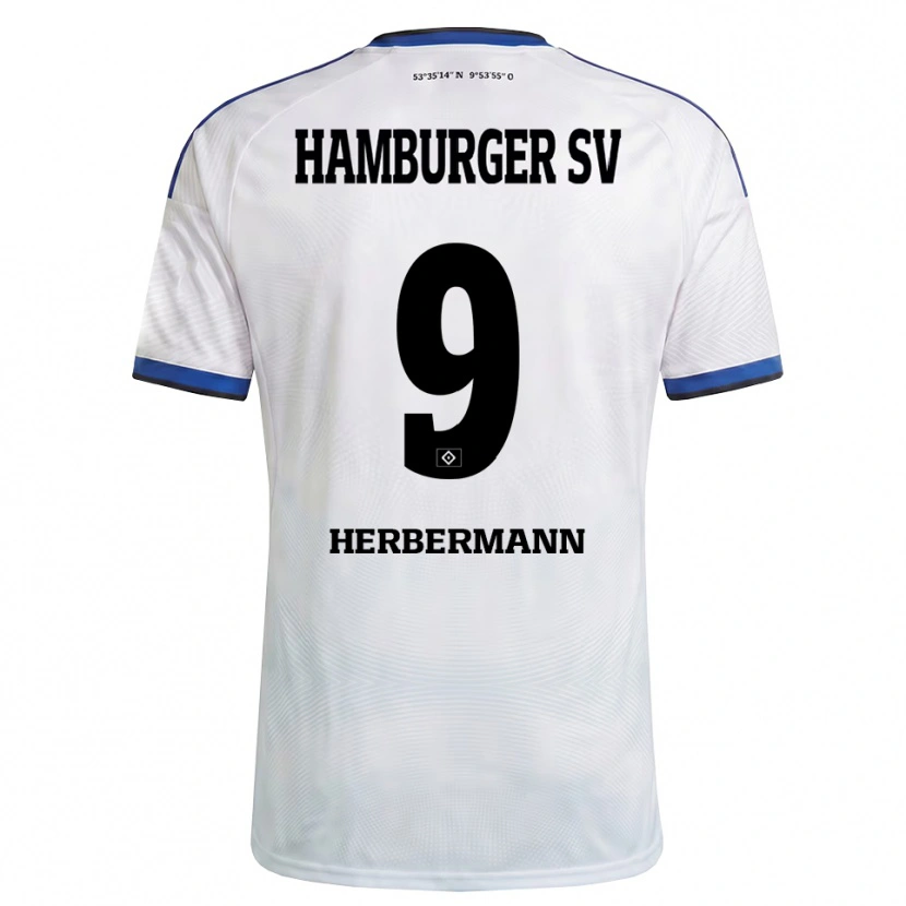 Danxen Dames Kevin Herbermann #9 Wit Zwart Blauw Thuisshirt Thuistenue 2026/27 T-Shirt België