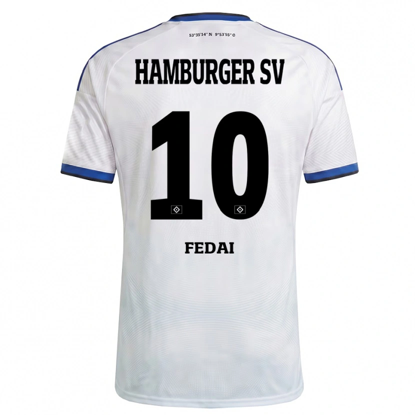 Danxen Dames Martin Fedai #10 Wit Zwart Blauw Thuisshirt Thuistenue 2026/27 T-Shirt België