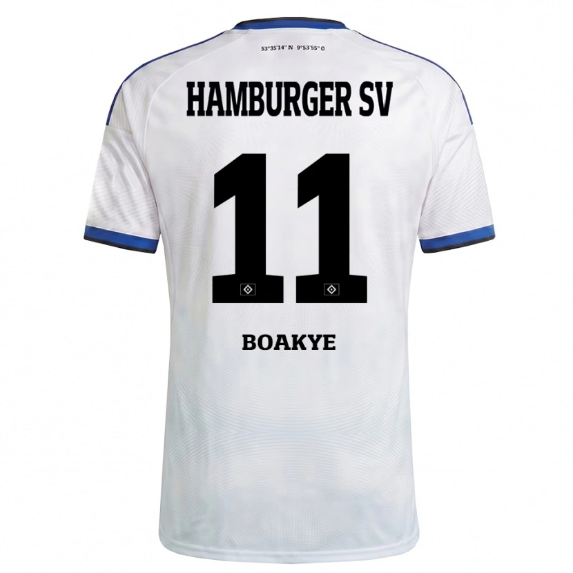 Danxen Dames Maurice Boakye #11 Wit Zwart Blauw Thuisshirt Thuistenue 2026/27 T-Shirt België