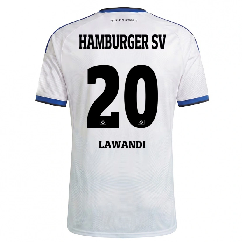 Danxen Dames Alexander Lawandi #20 Wit Zwart Blauw Thuisshirt Thuistenue 2026/27 T-Shirt België