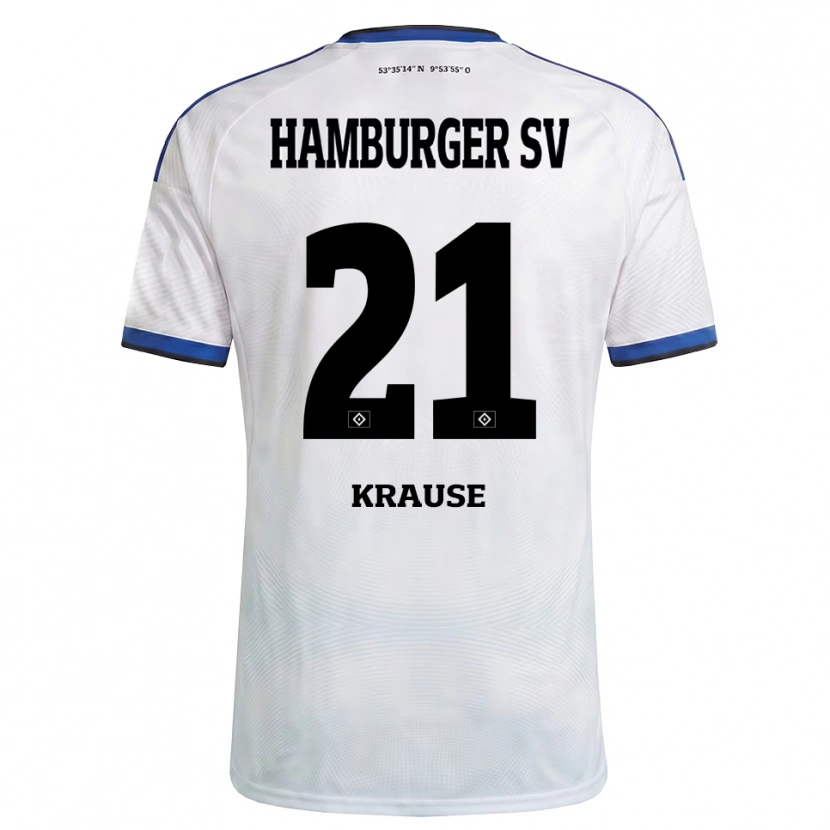 Danxen Dames Fiete Krause #21 Wit Zwart Blauw Thuisshirt Thuistenue 2026/27 T-Shirt België