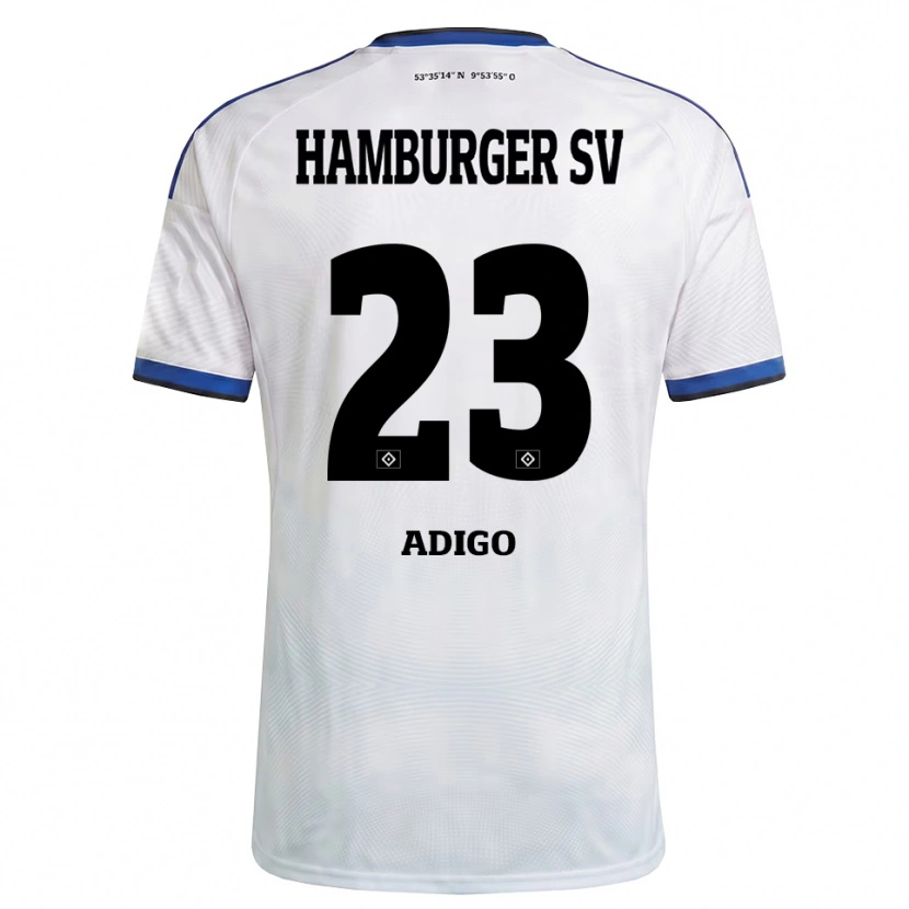 Danxen Dames Noah Adigo #23 Wit Zwart Blauw Thuisshirt Thuistenue 2026/27 T-Shirt België