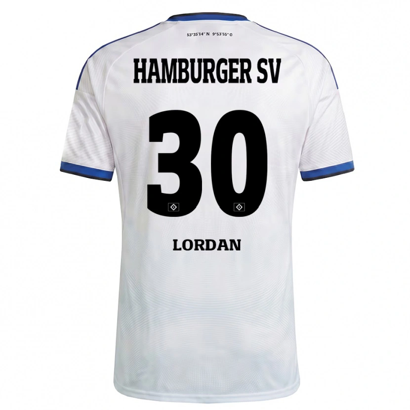 Danxen Dames Dylan Lordan #30 Wit Zwart Blauw Thuisshirt Thuistenue 2026/27 T-Shirt België