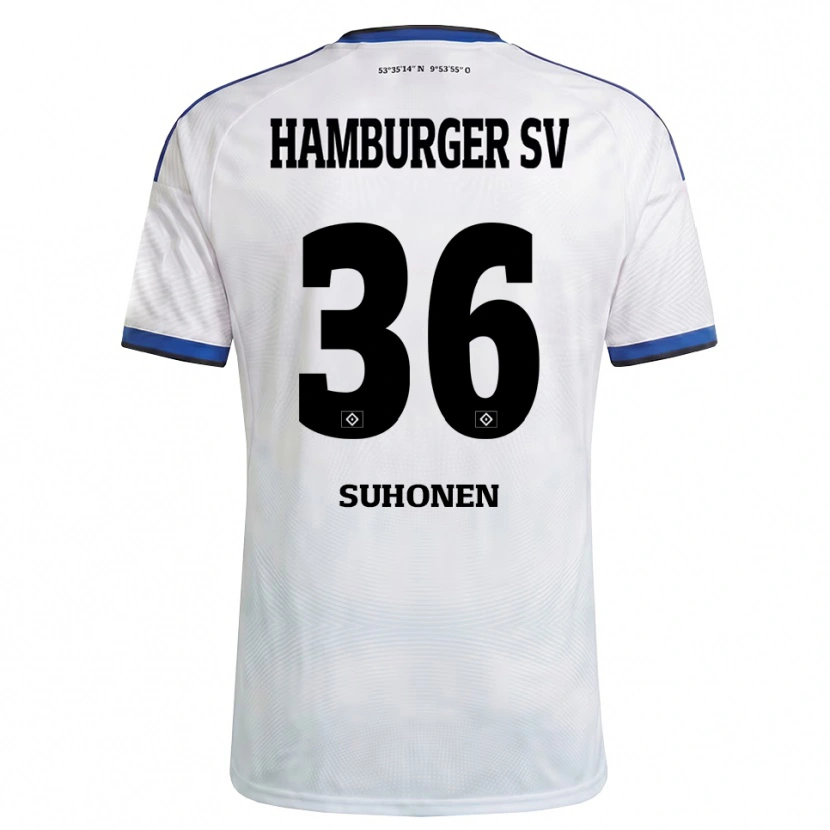 Danxen Dames Anssi Suhonen #36 Wit Zwart Blauw Thuisshirt Thuistenue 2026/27 T-Shirt België