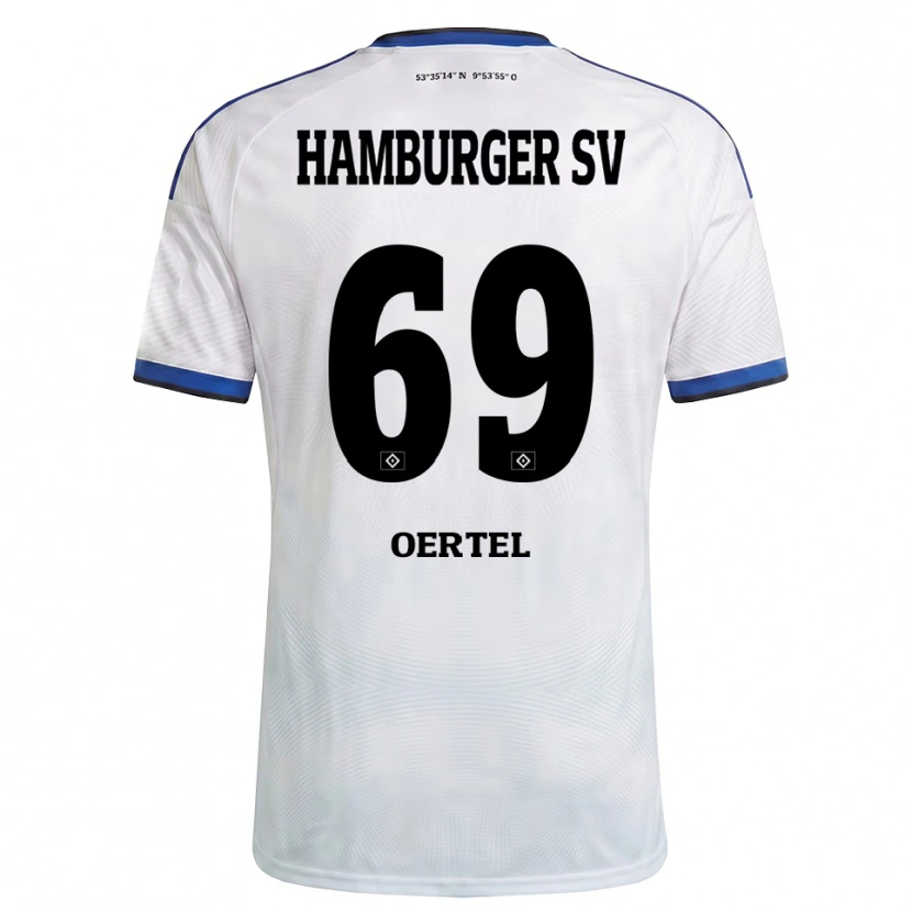 Danxen Dames Jan Oertel #69 Wit Zwart Blauw Thuisshirt Thuistenue 2026/27 T-Shirt België