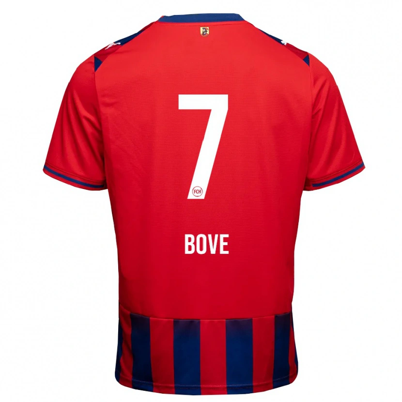 Danxen Dames Nevio Bove #7 Koninklijk Blauw Wit Rood Thuisshirt Thuistenue 2026/27 T-Shirt België