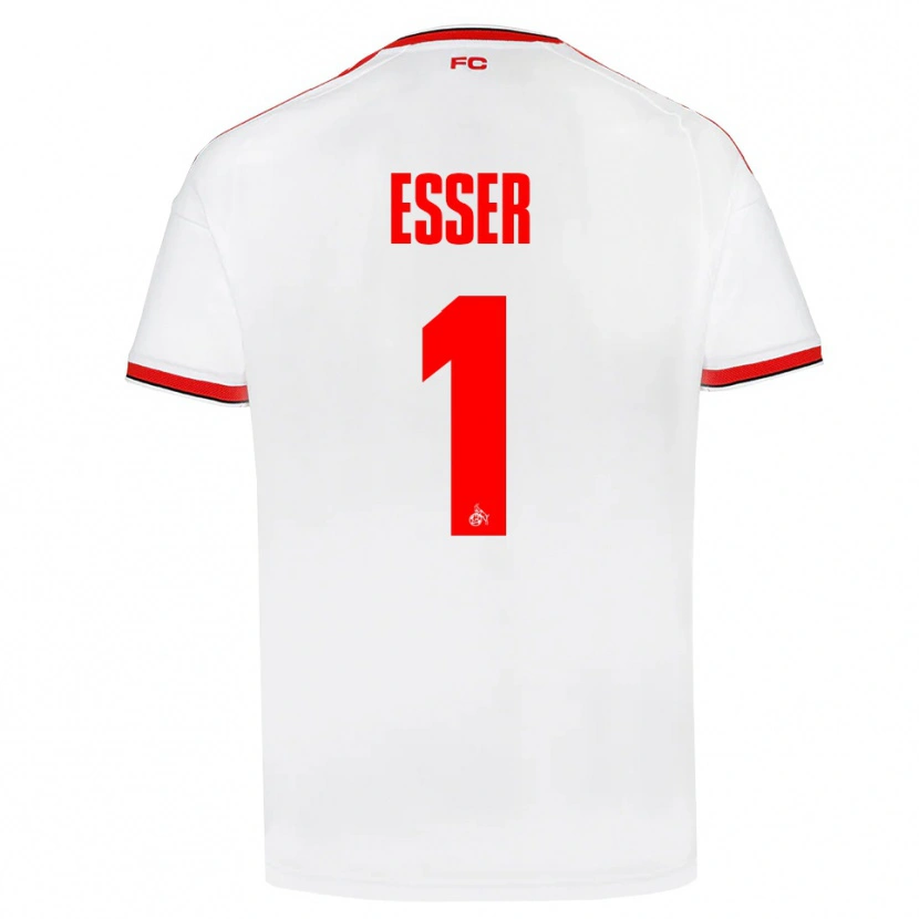 Danxen Dames Jacob Esser #1 Wit Rood Zwart Thuisshirt Thuistenue 2026/27 T-Shirt België