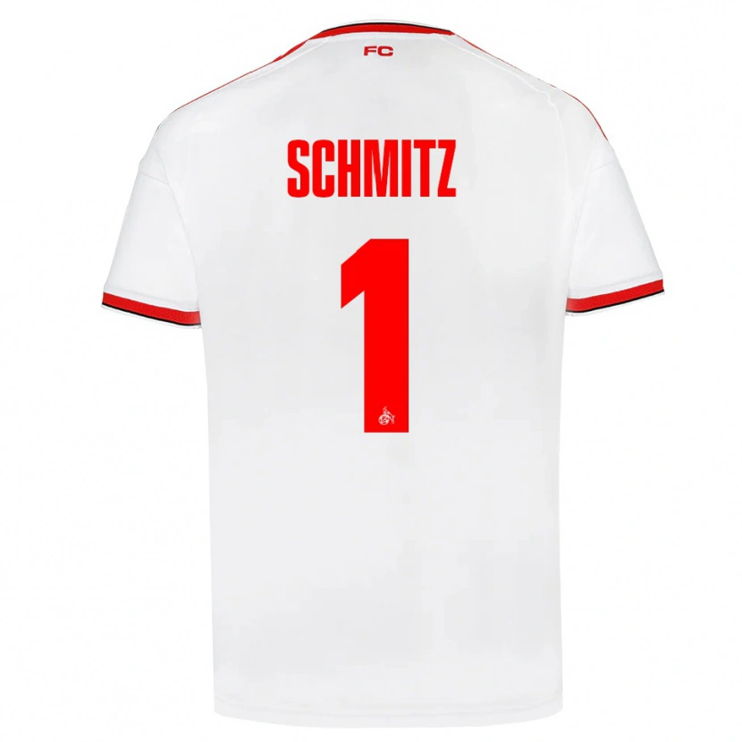 Danxen Dames Lisa Schmitz #1 Wit Rood Zwart Thuisshirt Thuistenue 2026/27 T-Shirt België