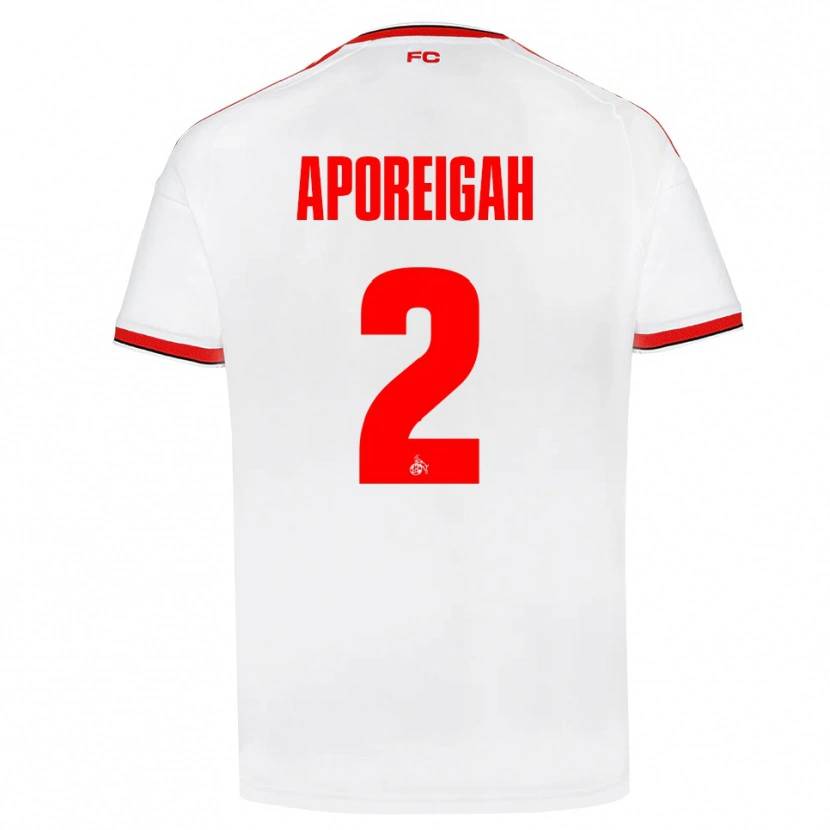 Danxen Dames Leo Aporeigah #2 Wit Rood Zwart Thuisshirt Thuistenue 2026/27 T-Shirt België