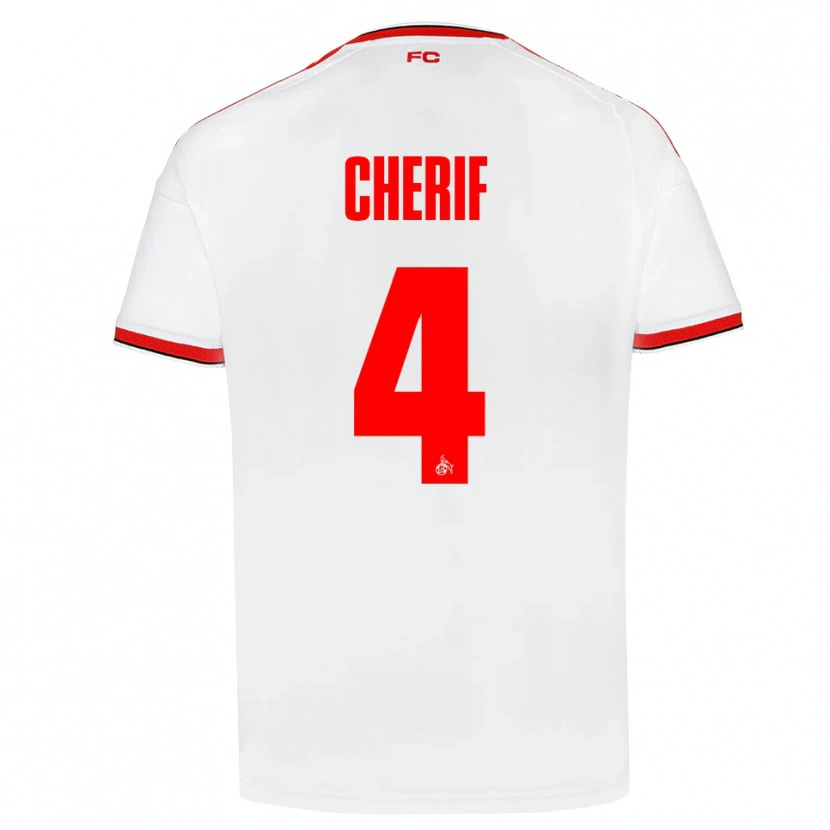 Danxen Dames Hamed Cherif #4 Wit Rood Zwart Thuisshirt Thuistenue 2026/27 T-Shirt België