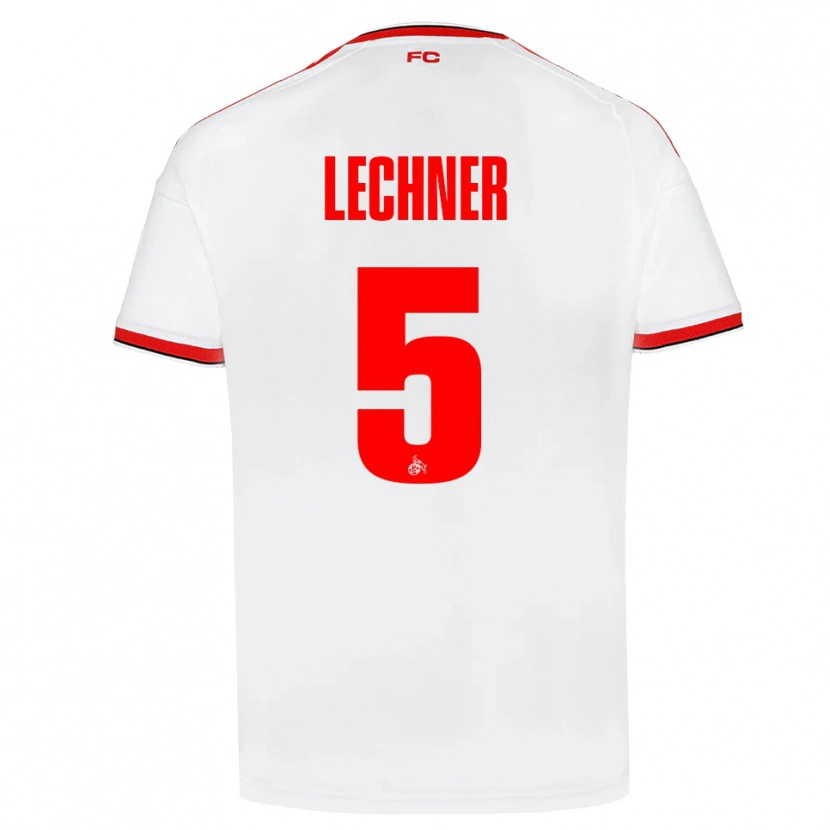 Danxen Dames Luca Lechner #5 Wit Rood Zwart Thuisshirt Thuistenue 2026/27 T-Shirt België