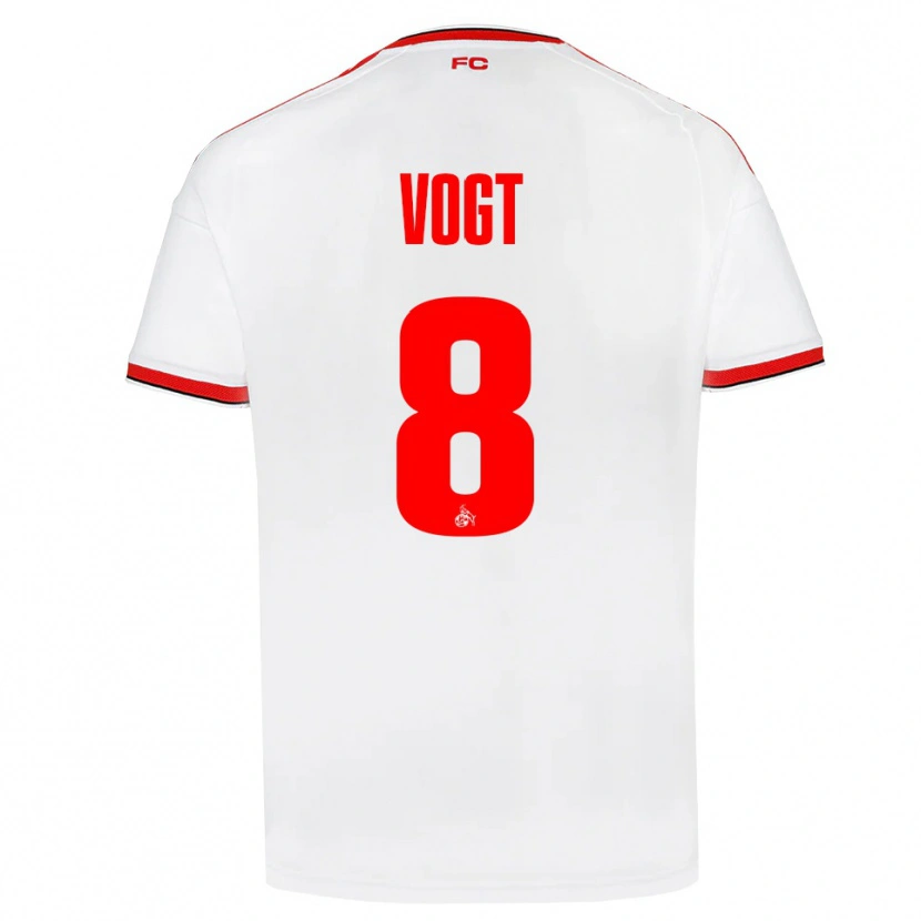 Danxen Dames Laura Vogt #8 Wit Rood Zwart Thuisshirt Thuistenue 2026/27 T-Shirt België