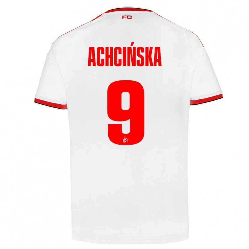 Danxen Dames Adriana Achcińska #9 Wit Rood Zwart Thuisshirt Thuistenue 2026/27 T-Shirt België
