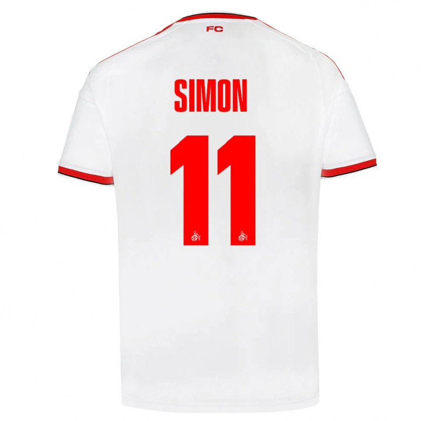 Danxen Dames Josias Simon #11 Wit Rood Zwart Thuisshirt Thuistenue 2026/27 T-Shirt België
