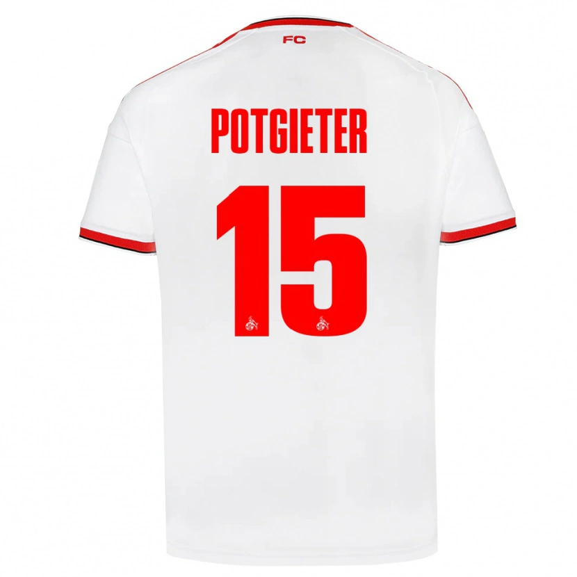 Danxen Dames Jaylen Potgieter #15 Wit Rood Zwart Thuisshirt Thuistenue 2026/27 T-Shirt België