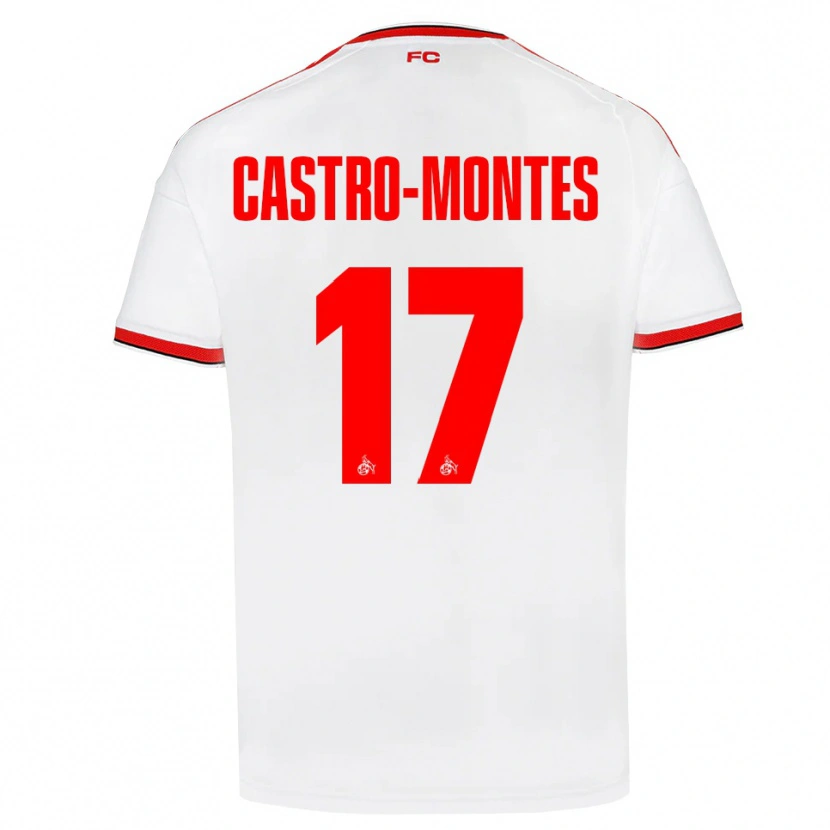 Danxen Dames Alessio Castro-Montes #17 Wit Rood Zwart Thuisshirt Thuistenue 2026/27 T-Shirt België