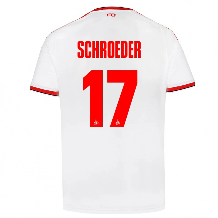 Danxen Dames Alexander Schroeder #17 Wit Rood Zwart Thuisshirt Thuistenue 2026/27 T-Shirt België