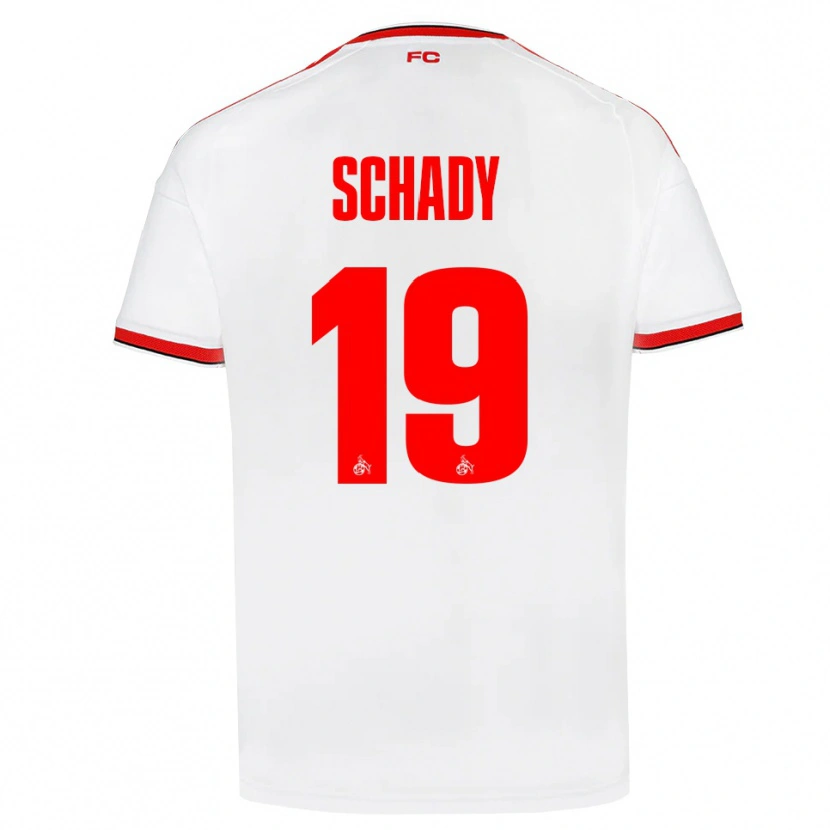 Danxen Dames Alexis Schady #19 Wit Rood Zwart Thuisshirt Thuistenue 2026/27 T-Shirt België