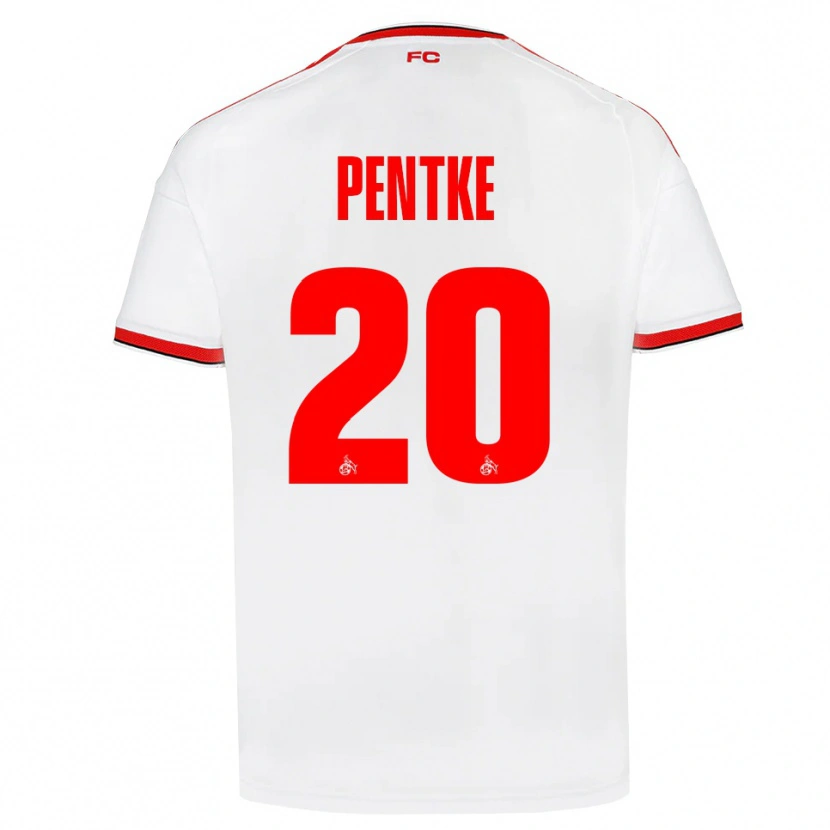 Danxen Dames Philipp Pentke #20 Wit Rood Zwart Thuisshirt Thuistenue 2026/27 T-Shirt België
